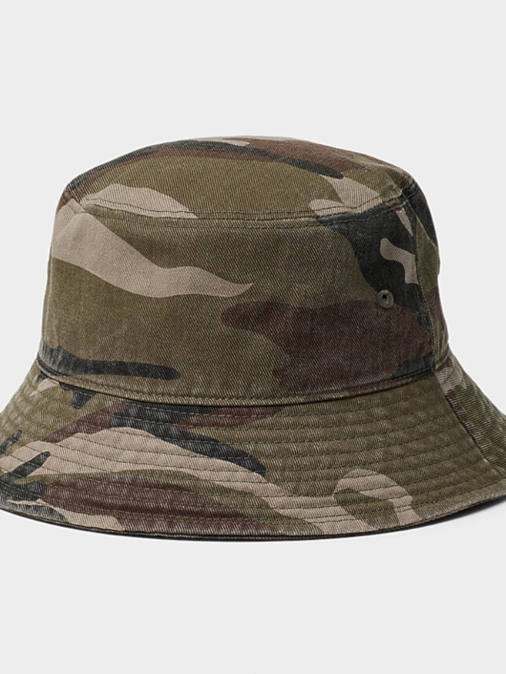 Green camo 100% cotton bucket hat made in Korea NWT